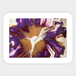 Purple Magenta Lily Floral Sticker